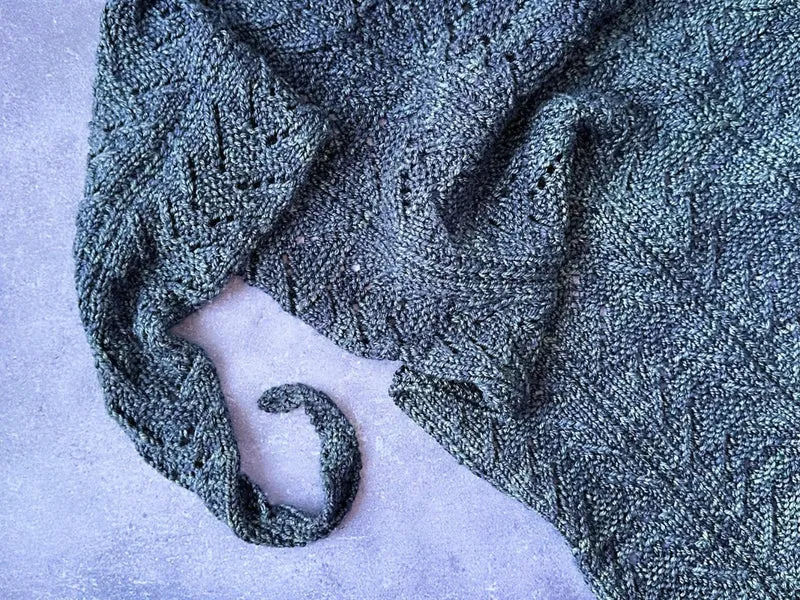 Thistle Bud Shawl - Knitting Pattern and Optional Kit