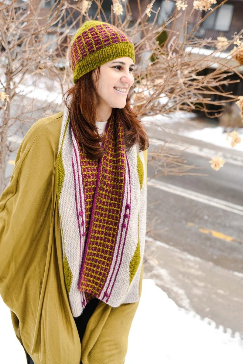 ART NOUVEAU SCARF Knitting Kit