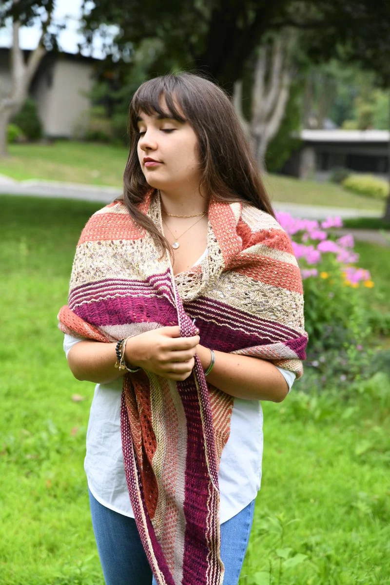 Les Ailes d'un ange shawl - KNITTING PATTERN
