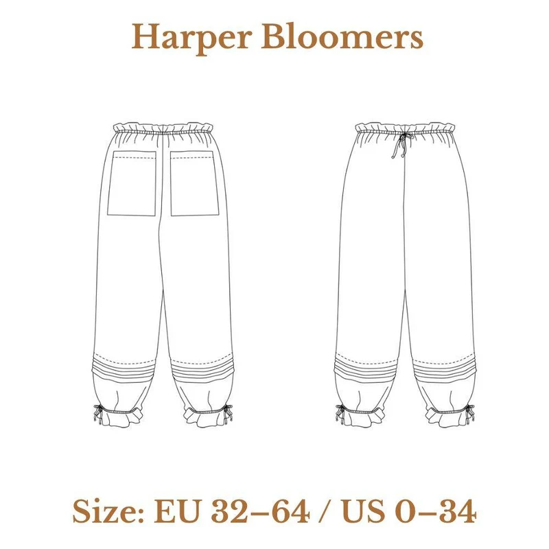 PATRON DE COUTURE PDF | Bloomer Harper | Ready to Sew | BILINGUE (FR / EN)