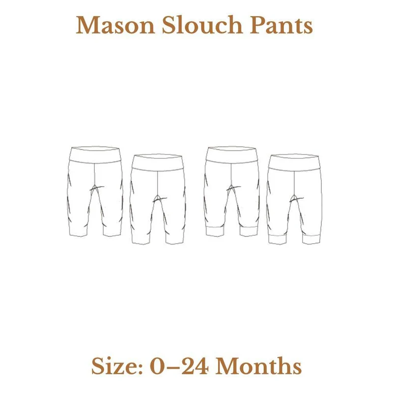 PATRON DE COUTURE PDF | Pantalon ample Mason | Pattern Paper Scissors | UNISEXE