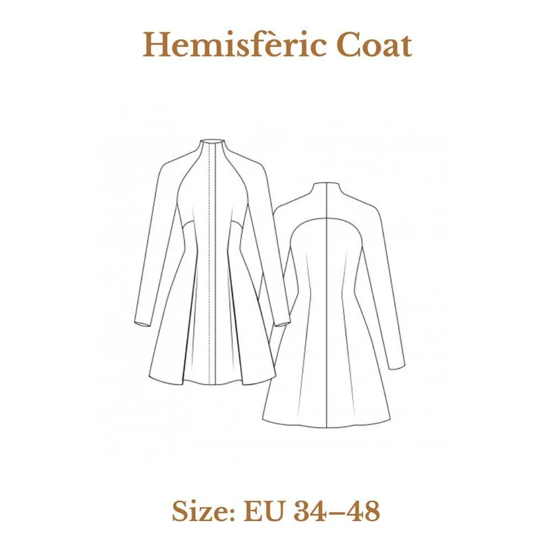 PATRON DE COUTURE PDF | Manteau Hémisféric | Pauline Alice | TRILINGUE (FR/EN/ES)