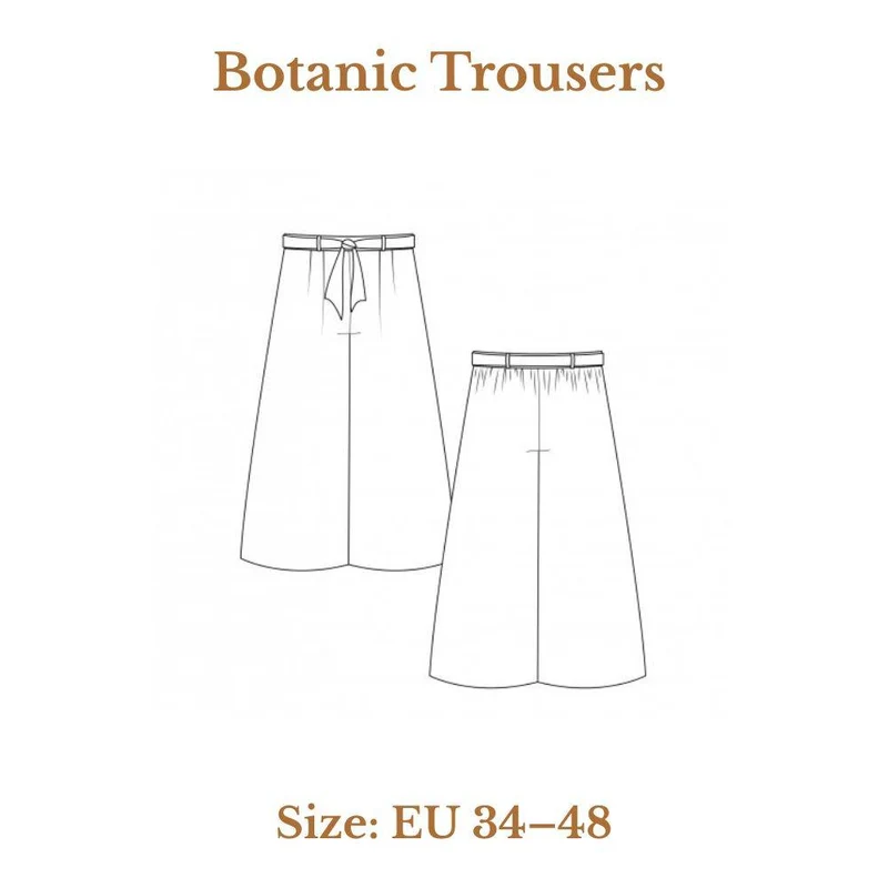 PATRON DE COUTURE PDF | Pantalon Botanic | Pauline Alice | TRILINGUE (FR/EN/ES)