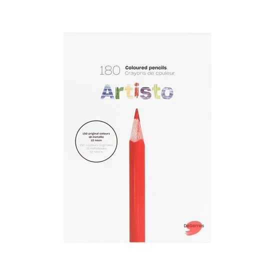 180-Piece Artisto Coloured Pencil Set