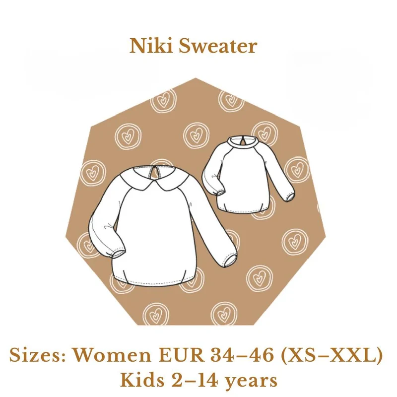 PATRON DE COUTURE PDF | Chandail Niki | Les Patronnes | BILINGUE ( FR/EN )