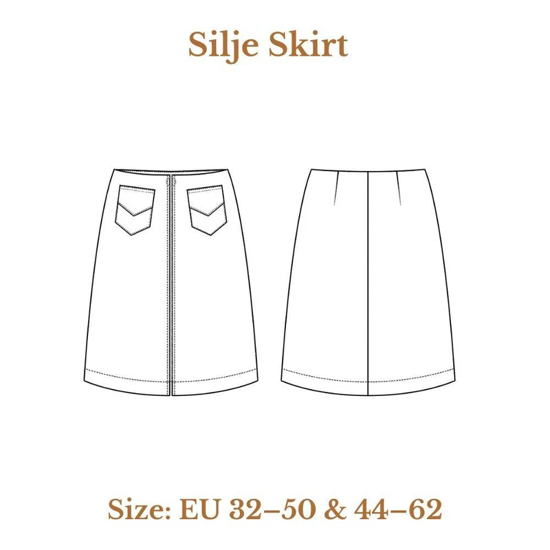 Patron de couture PDF | Jupe Silje | Ploen Patterns