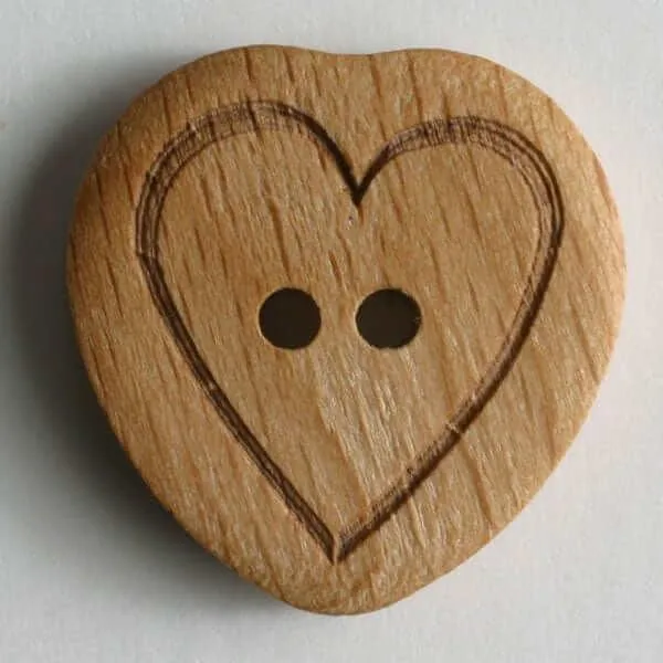 Wooden button 2034