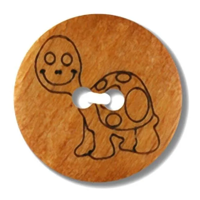 Wooden button - Animals