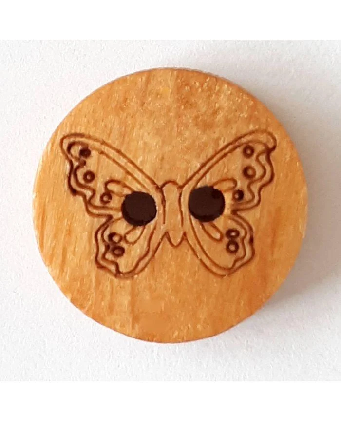 Wooden button - Animals