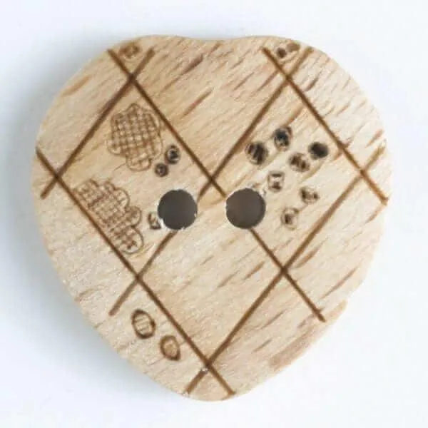 Wooden button 2044
