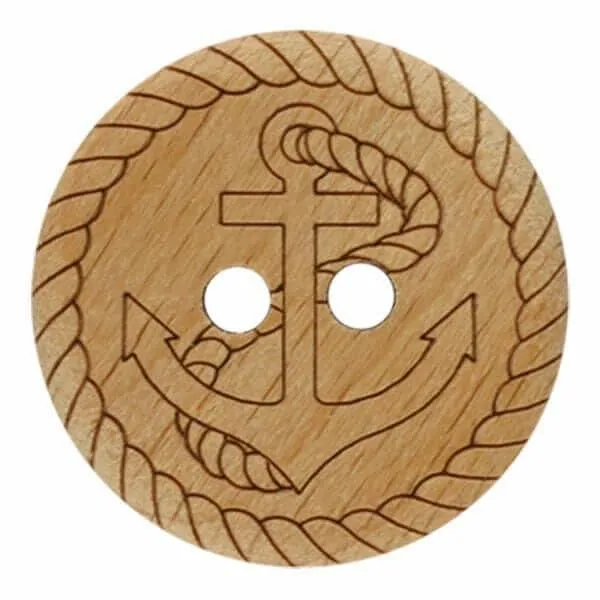 Wooden button 2054