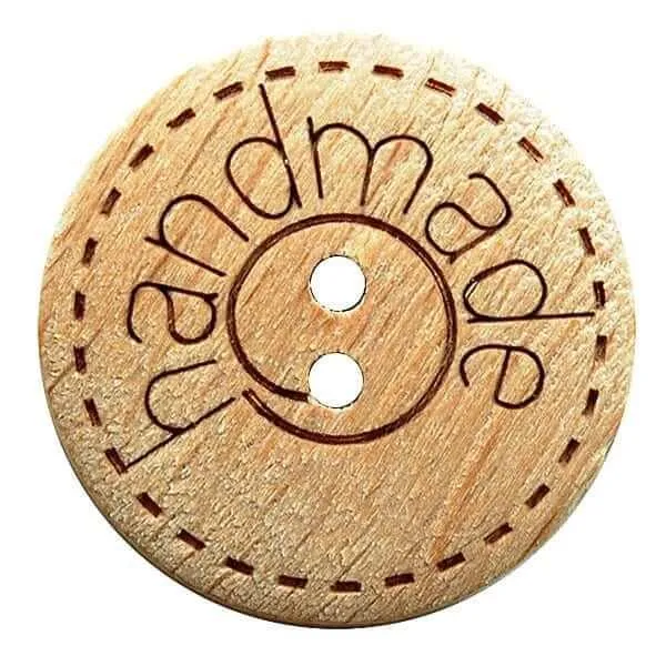 Wooden button 2057