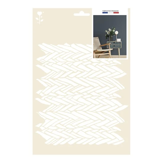 A4 Stencil - Weaving