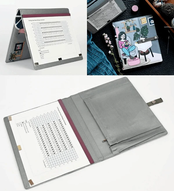 Knitter's Pride Passion Fold-Up Style Knitting Pattern Holder