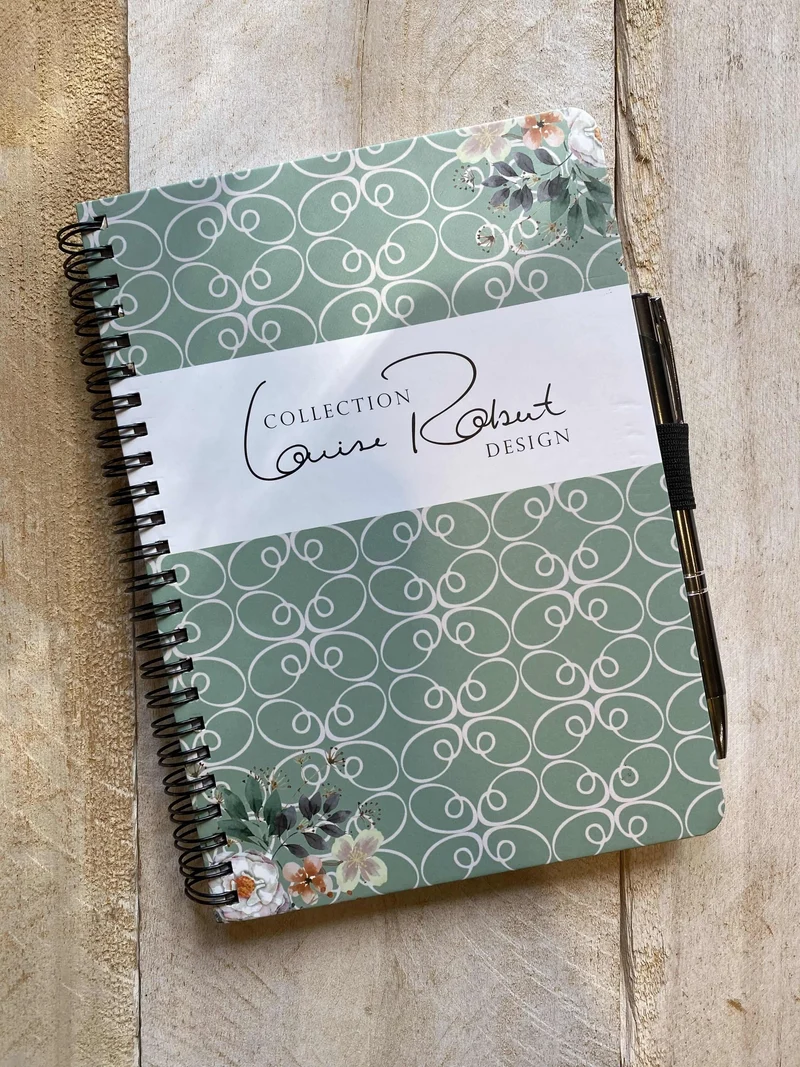 COLLECTION LOUISE ROBERT DESIGN NOTEBOOK & PEN