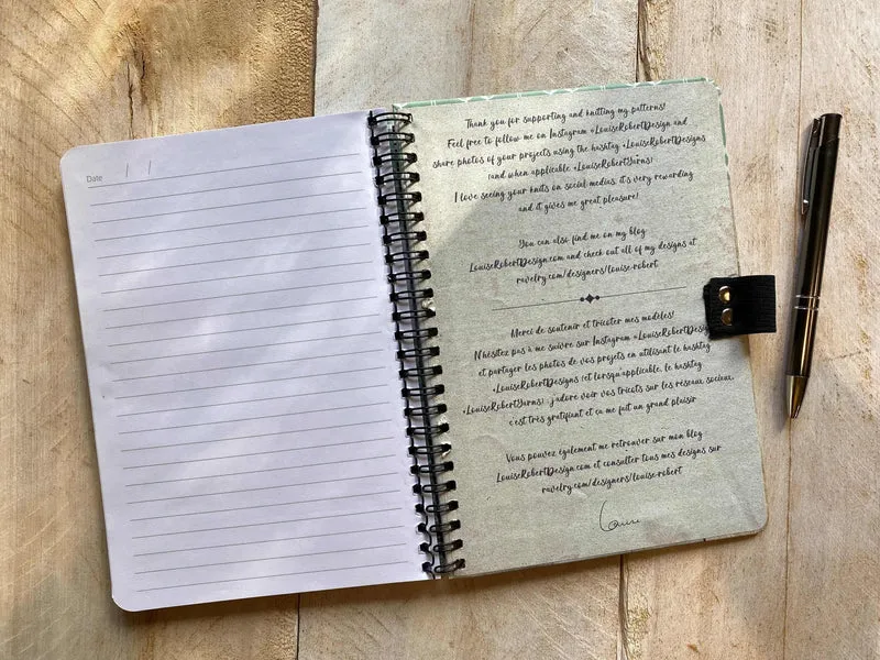 COLLECTION LOUISE ROBERT DESIGN NOTEBOOK & PEN