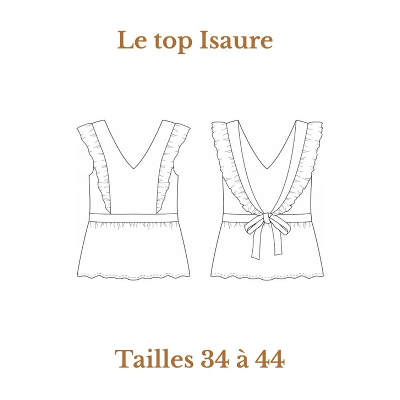 PATRON DE COUTURE PDF | Haut Isaure | Cha’Coud | FRANÇAIS SEULEMENT