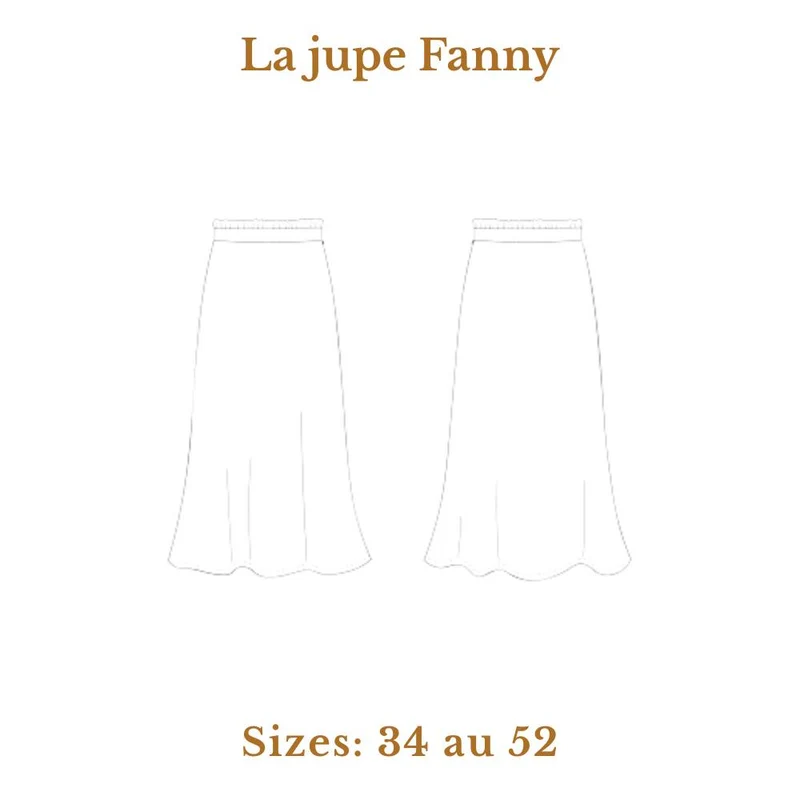 PATRON DE COUTURE PDF | Jupe Fanny | Cha’Coud | BILINGUE (FR/EN)