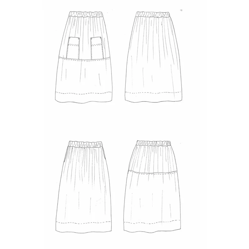 PATRON DE COUTURE PDF | Pantalon & Jupe ZW Block | Birgitta Helmersson | FORMAT A4 UNIQUEMENT