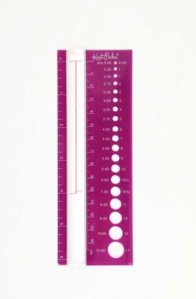 Knitting Needles Gauge - Knit Picks 🐦