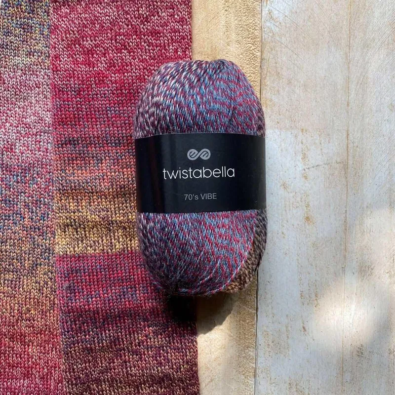 Gradient yarn Twistabella - Ombre colored stripes