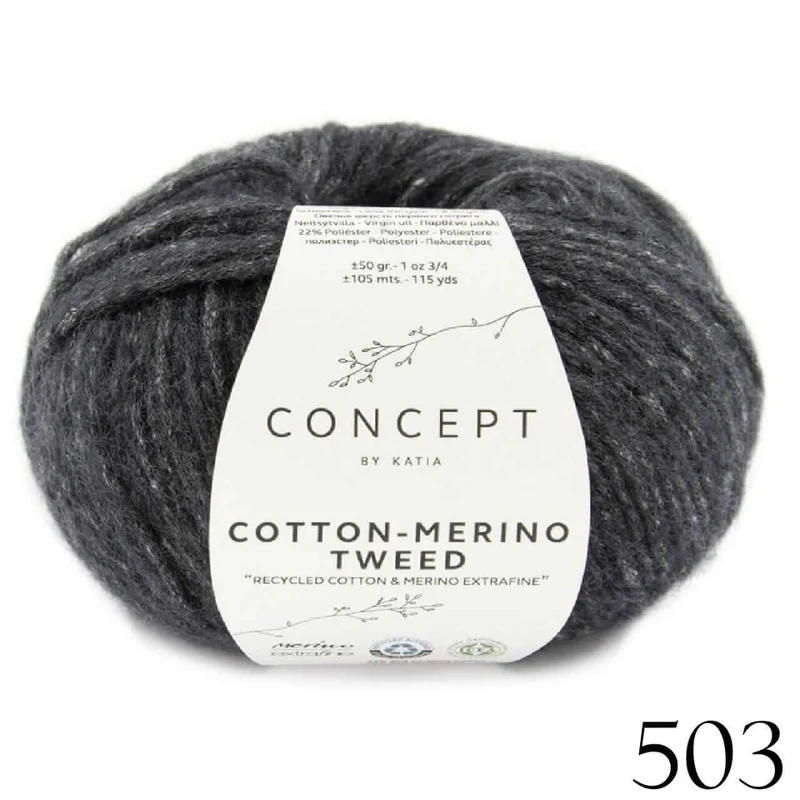 Katia Concept - Cotton Merino Tweed 🐦
