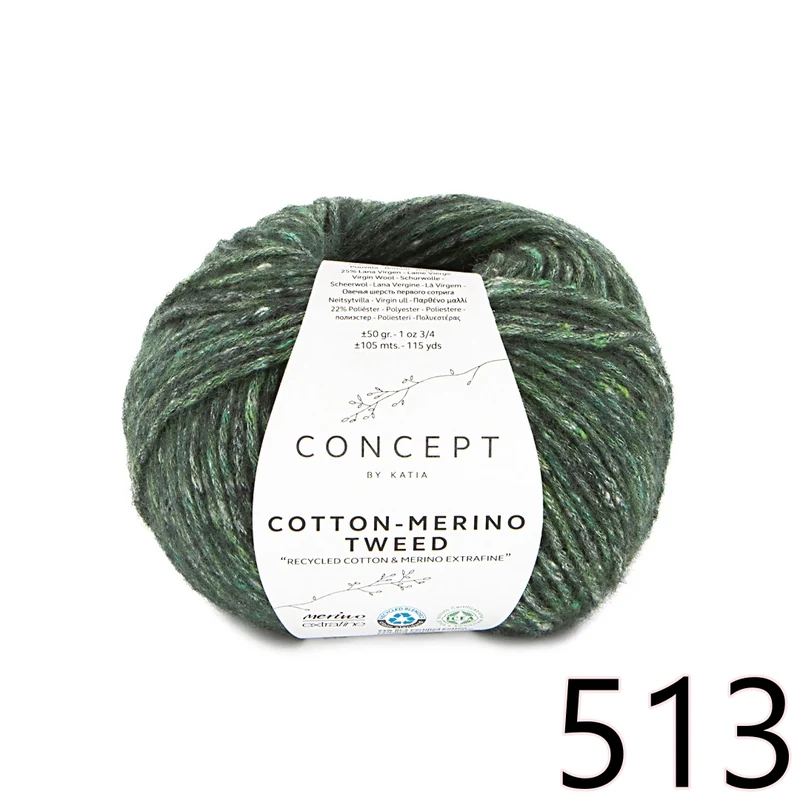 Katia Concept - Cotton Merino Tweed 🐦