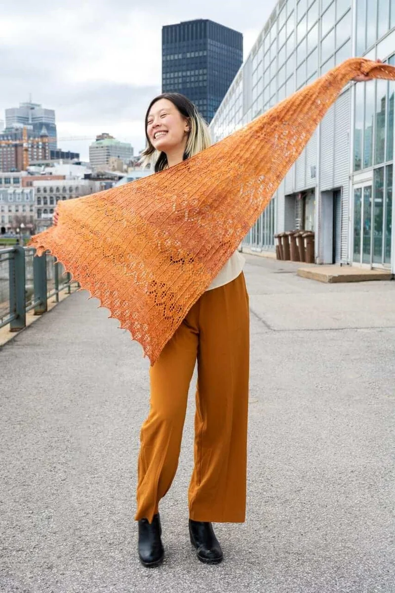 Mystic Leaves Shawl Pattern