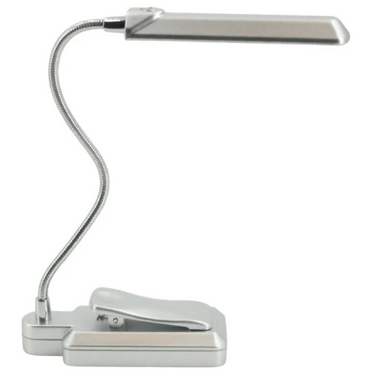 Lampe de lecture réglable DEL argent