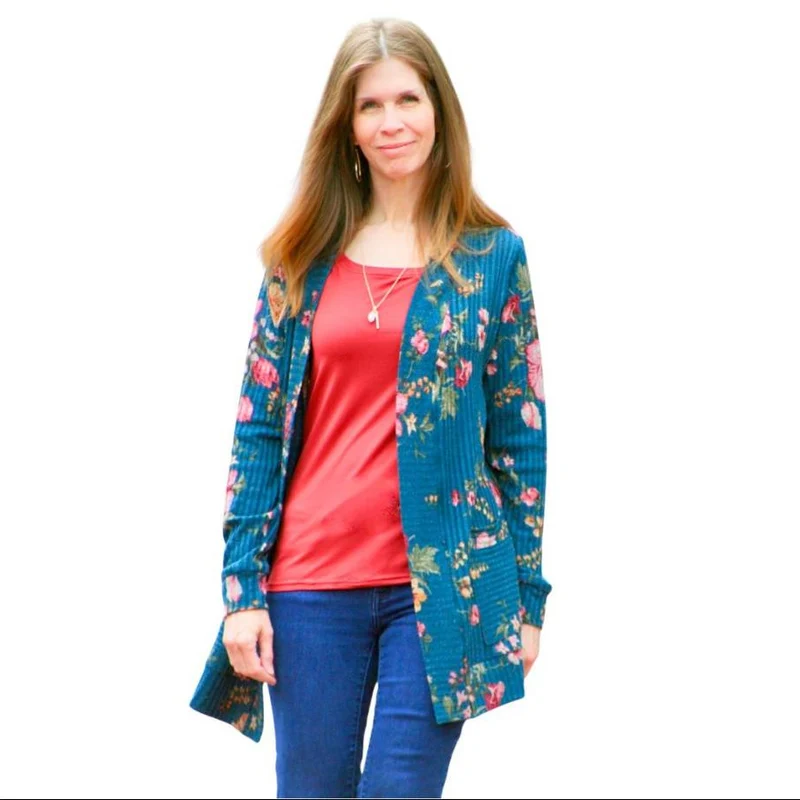 Patron de couture PDF | Cardigan & veste longue Harper | Sinclair