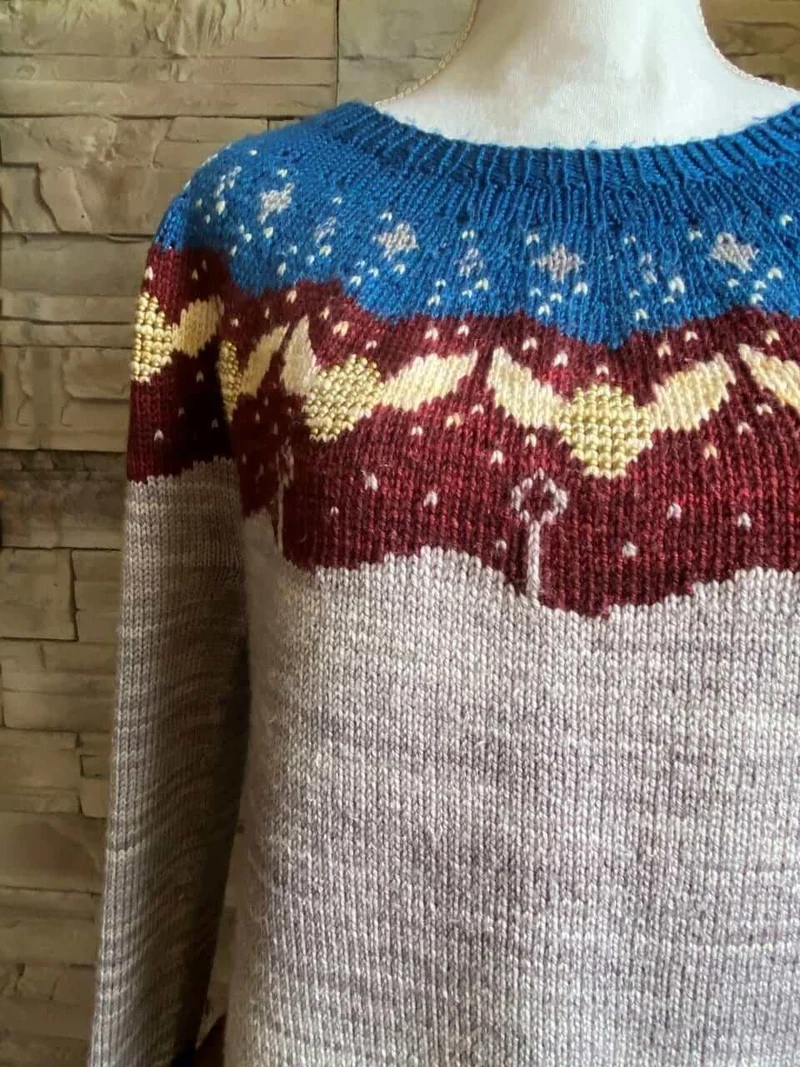 Quidditch Yoke Pullover - Knitting pattern