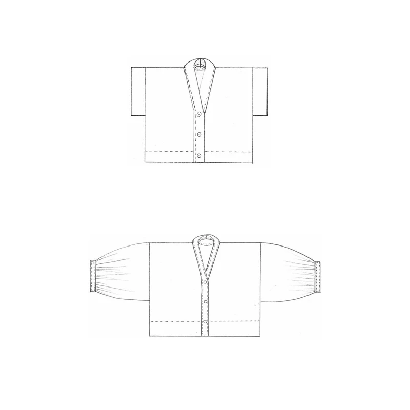PATRON DE COUTURE PDF | Chemise courte zéro déchet | Birgitta Helmersson | A4 SEULEMENT