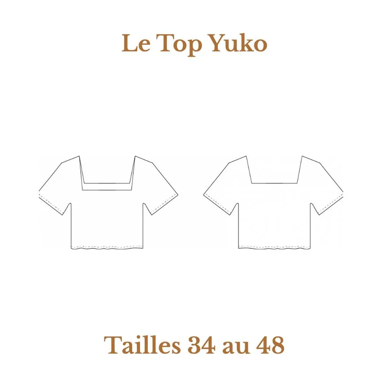 PATRON DE COUTURE PDF | Haut Yuko | Cha’Coud | FRANÇAIS SEULEMENT