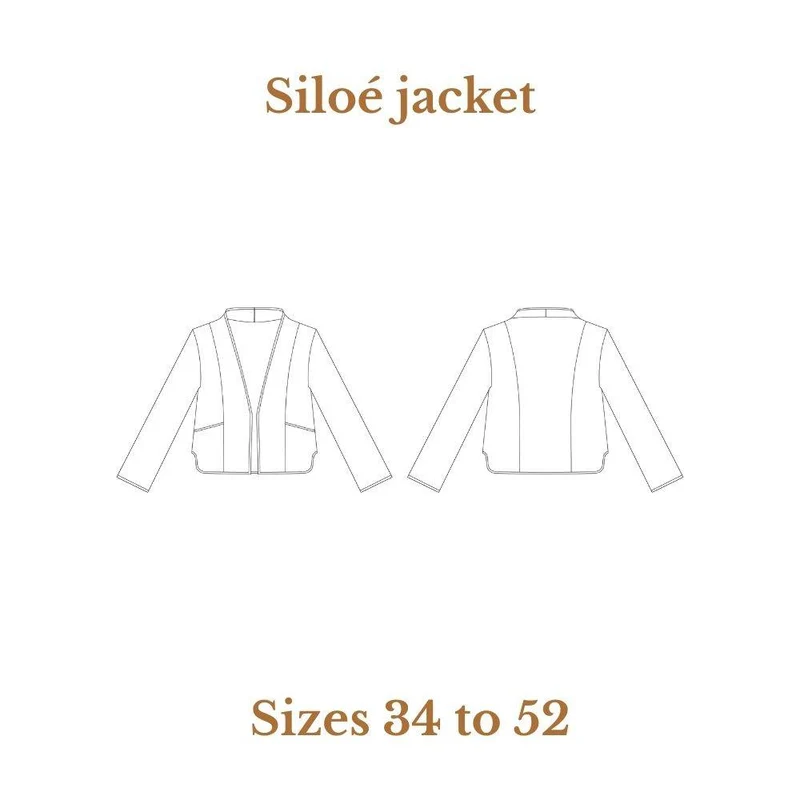 PATRON DE COUTURE PDF | Veste Siloé | Cha'Coud | Bilingue (FR/EN)