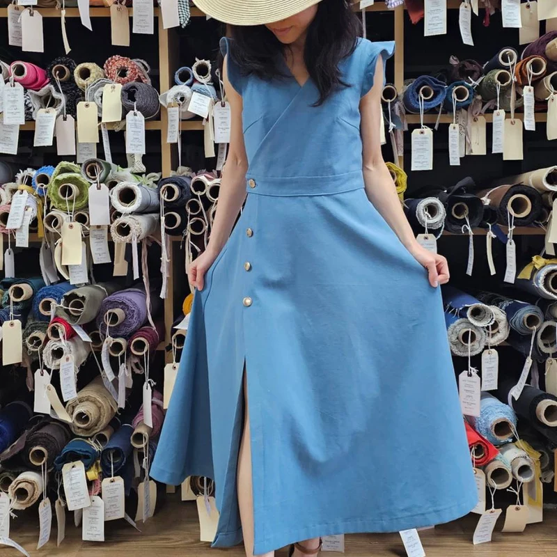 Patron de couture PDF | Robe Alix | Cha'Coud | Bilingue (FR/EN)