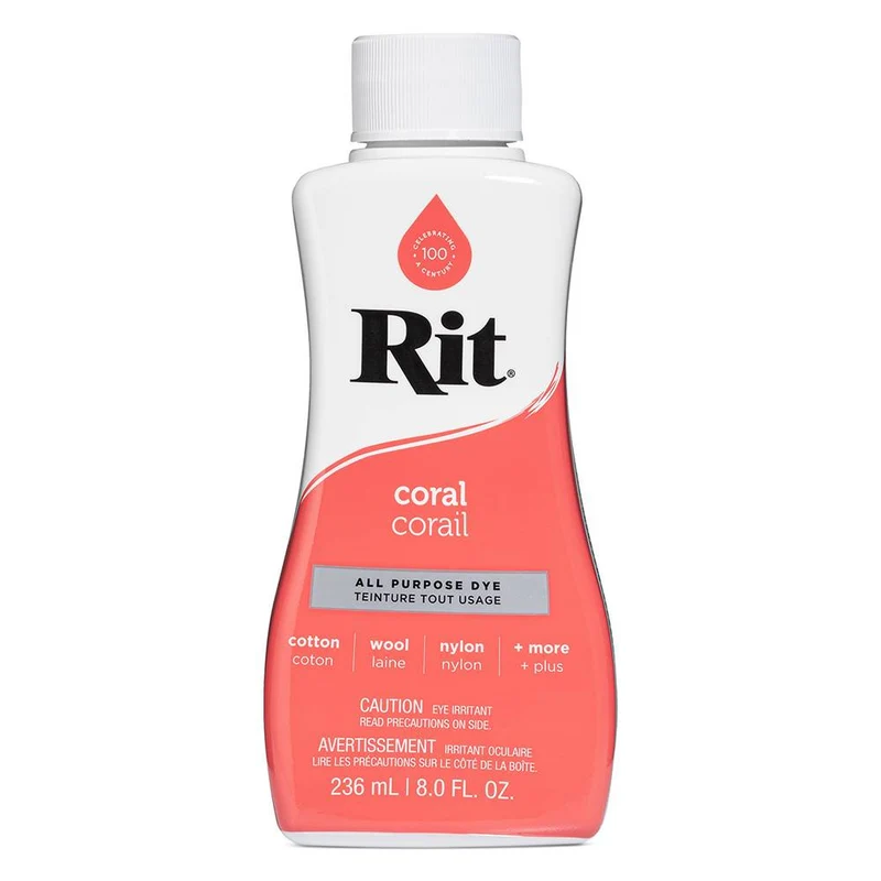 RIT All Purpose | Teinture liquide tout usage | Corail | 236 ml (8 oz)