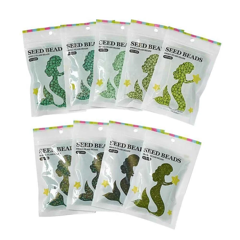 Seed beads 4mm (Mermaid packs)