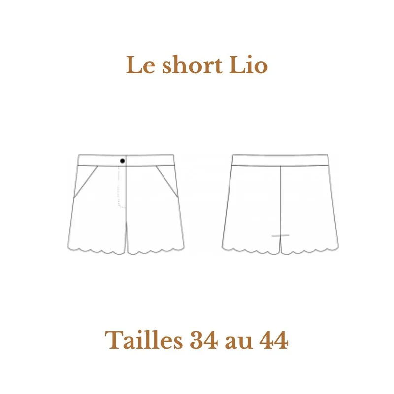 PATRON DE COUTURE PDF | Short Lio | Cha’Coud | FRANÇAIS SEULEMENT