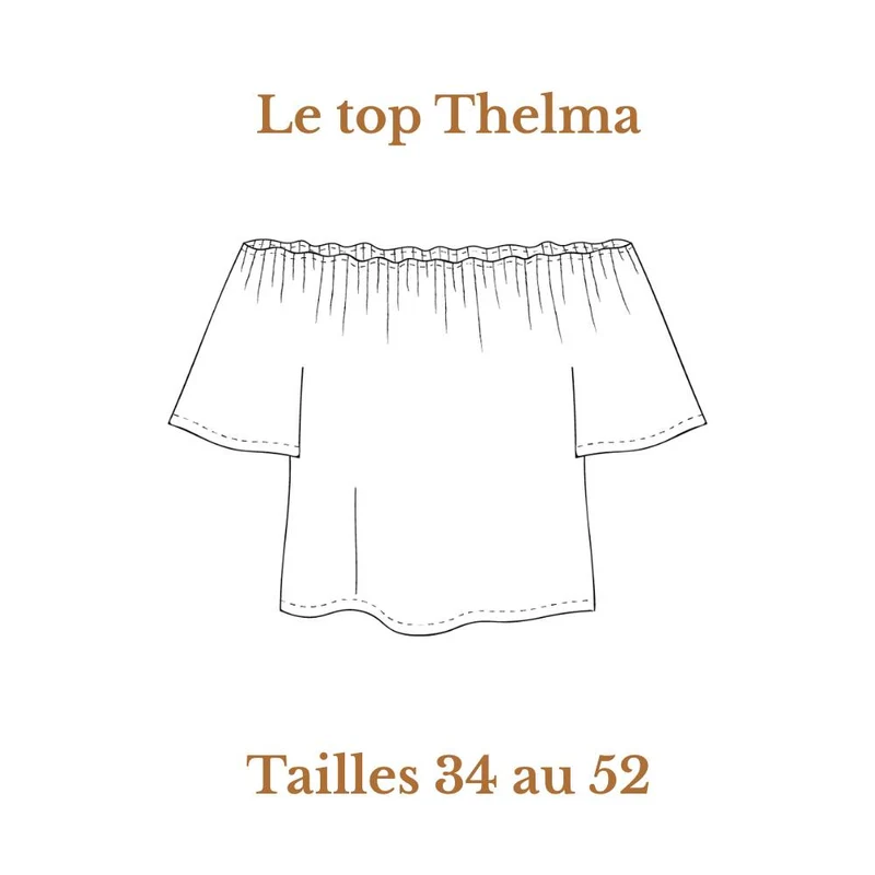 PATRON DE COUTURE PDF | Top Thelma | Cha’Coud | FRANÇAIS SEULEMENT