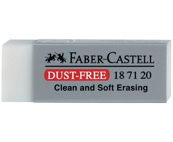 Dust-free eraser white