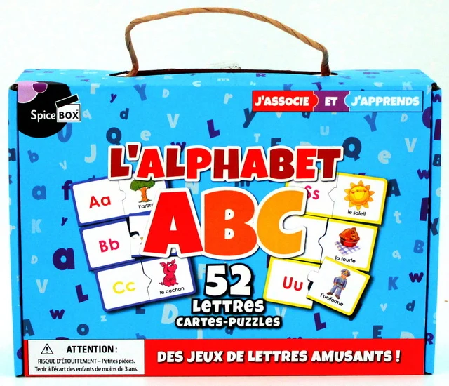 L'Alphabet ABC : 52 lettres cartes-puzzles