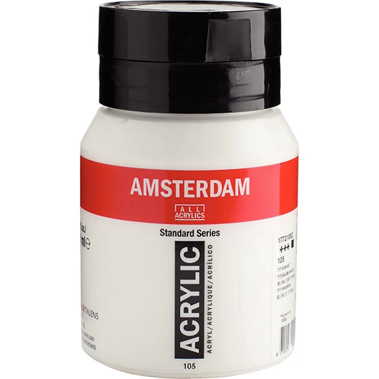 Amsterdam Acrylic Titanium White - 500ml