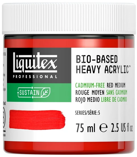 Bio hb acrylic - 2.5oz - cadmium free red medium - s5