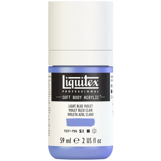 Soft body acrylic - 2oz - light blue violet - s1