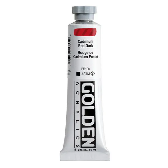 Acrylic heavy body - 2 oz cadmium red deep s9