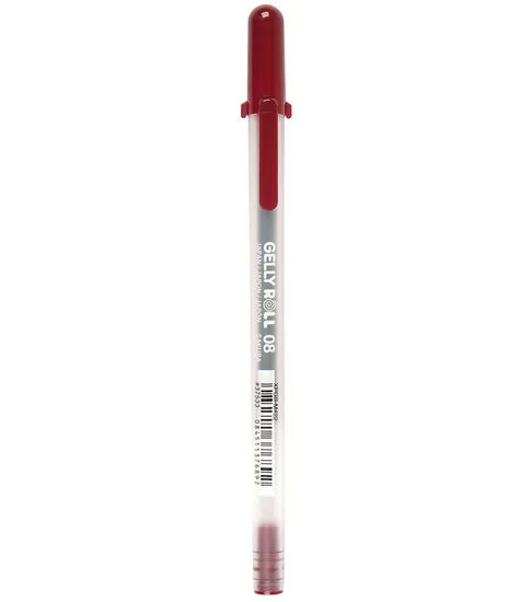 Gel pen gelly roll 0.4mm burgundy