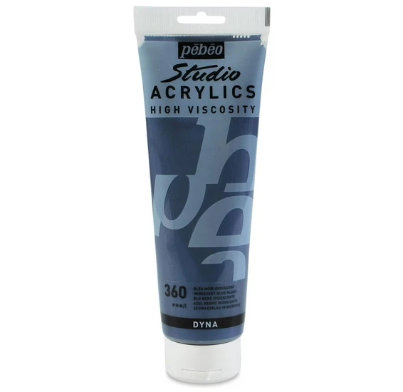 Acrylic hv - studio - 250ml - iridescent black blue