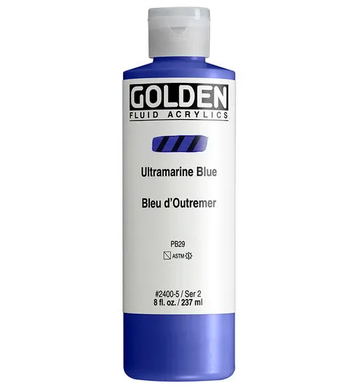 Acrylic fluid - 8 oz ultramarine blue