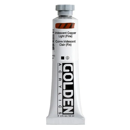 Acrylic heavy body - 2 oz iridescent copper light fine s7