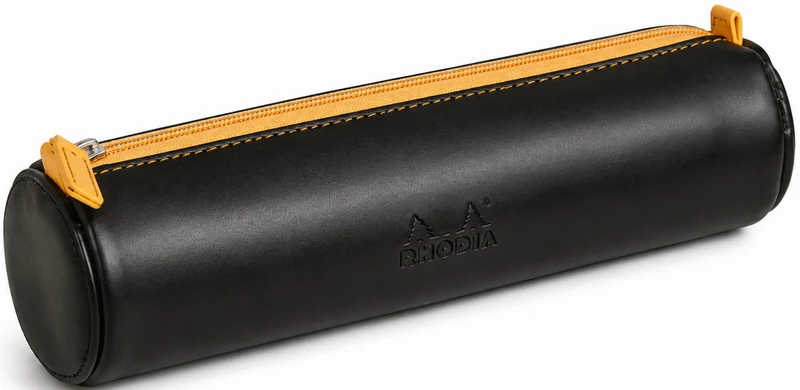 Round Pencil Case - BLACK